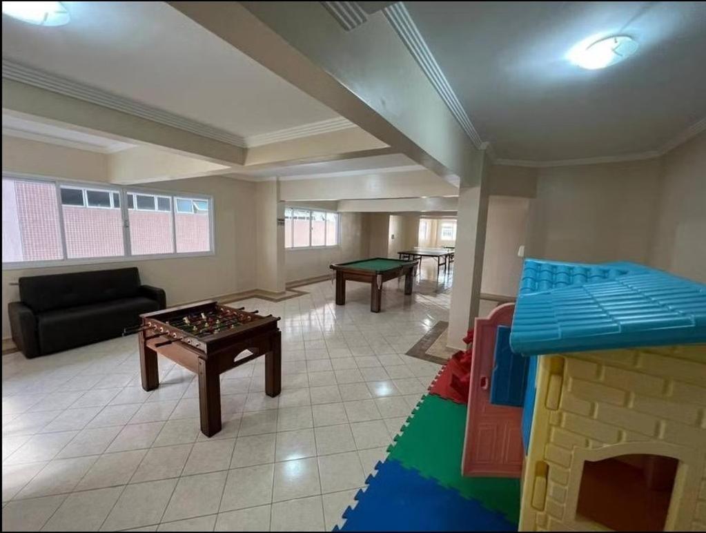 Apto Vista Mar, 8 Pessoas, Varanda Gourmet, Pe Na Areia! Praia Grande  Ngoại thất bức ảnh