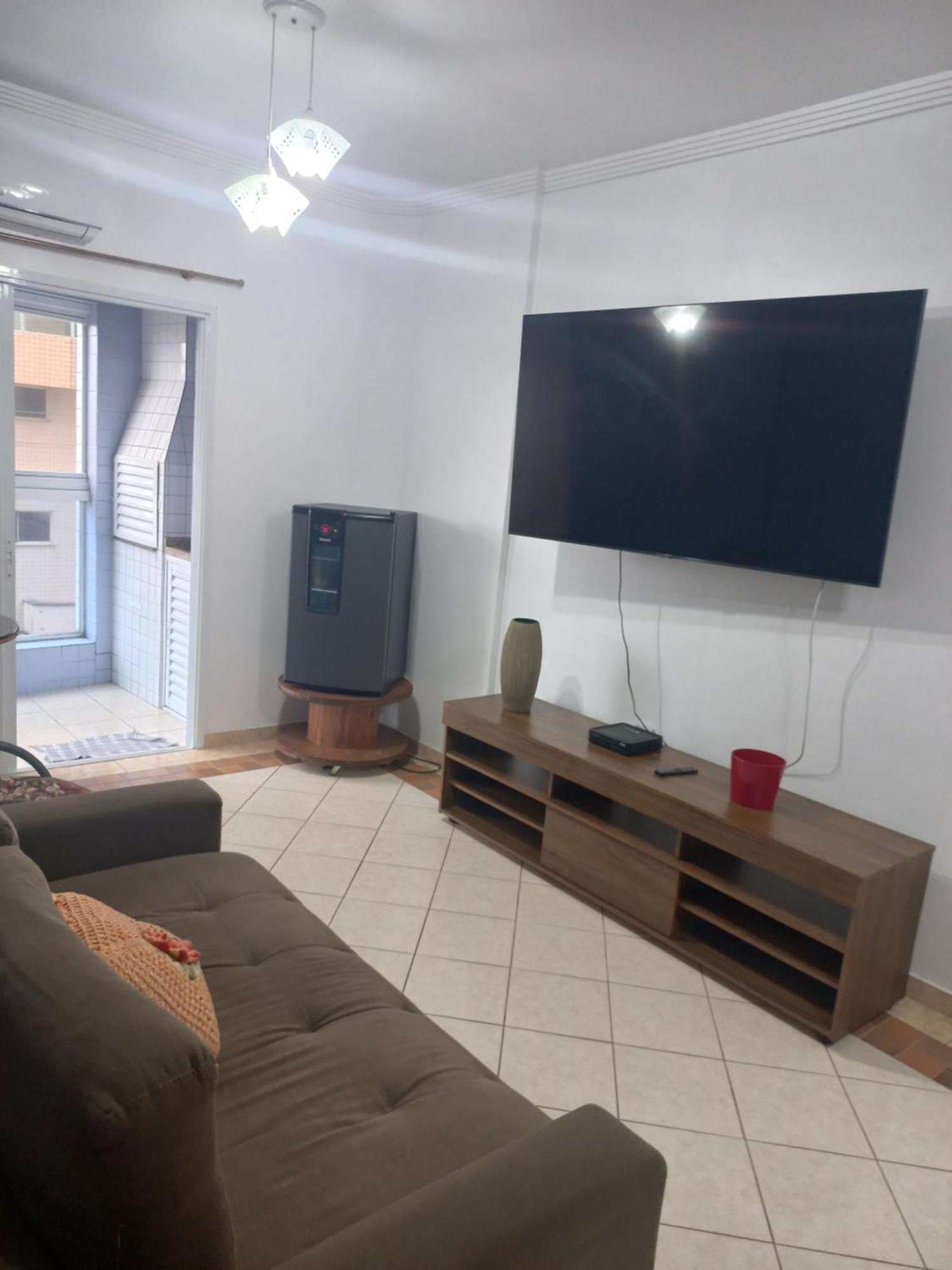 Apto Vista Mar, 8 Pessoas, Varanda Gourmet, Pe Na Areia! Praia Grande  Ngoại thất bức ảnh